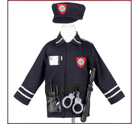 Souza for kids Verkleedpak Politieman 4-7 jr Souza for kids Verkleedpak Politieman 4-7 jr
