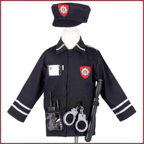 Souza for kids Verkleedpak Politieman 4-7 jr Souza for kids Verkleedpak Politieman 4-7 jr