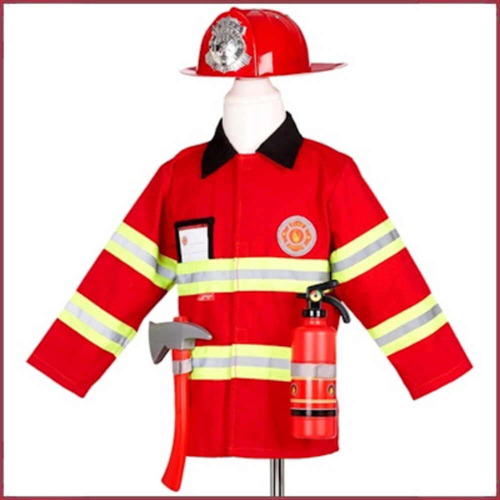 Souza for kids Verkleedpak brandweerman 4-7 jr Souza for kids Verkleedpak brandweerman 4-7 jr
