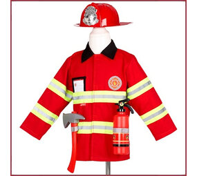 Souza for kids Verkleedpak brandweerman 4-7 jr Souza for kids Verkleedpak brandweerman 4-7 jr