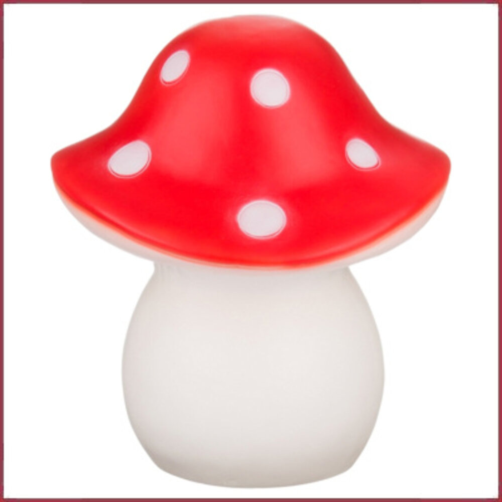 Lamp Paddenstoel Spanje rood met witte stippen (LED)