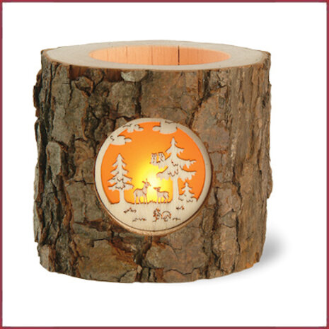 Waldfabrik Waxinelichtje boomschors Waldfabrik Waxinelichtje boomschors