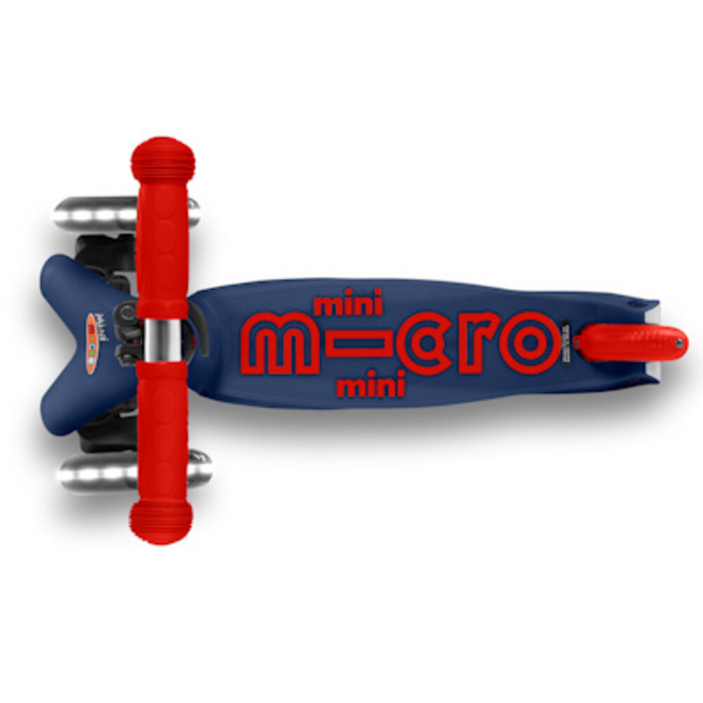 Micro Step Mini Micro step Deluxe marineblauw/rood LED