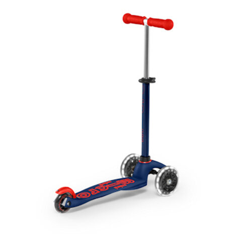 Micro Step Mini Micro step Deluxe marineblauw/rood LED