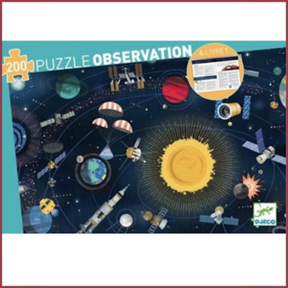 Djeco Observatie puzzel De ruimte 200 st Djeco Observatie puzzel De ruimte 200 st