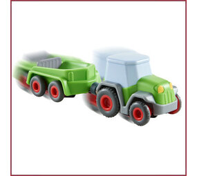 Haba Kullerbü Knikkerbaan - Trekker met aanhanger