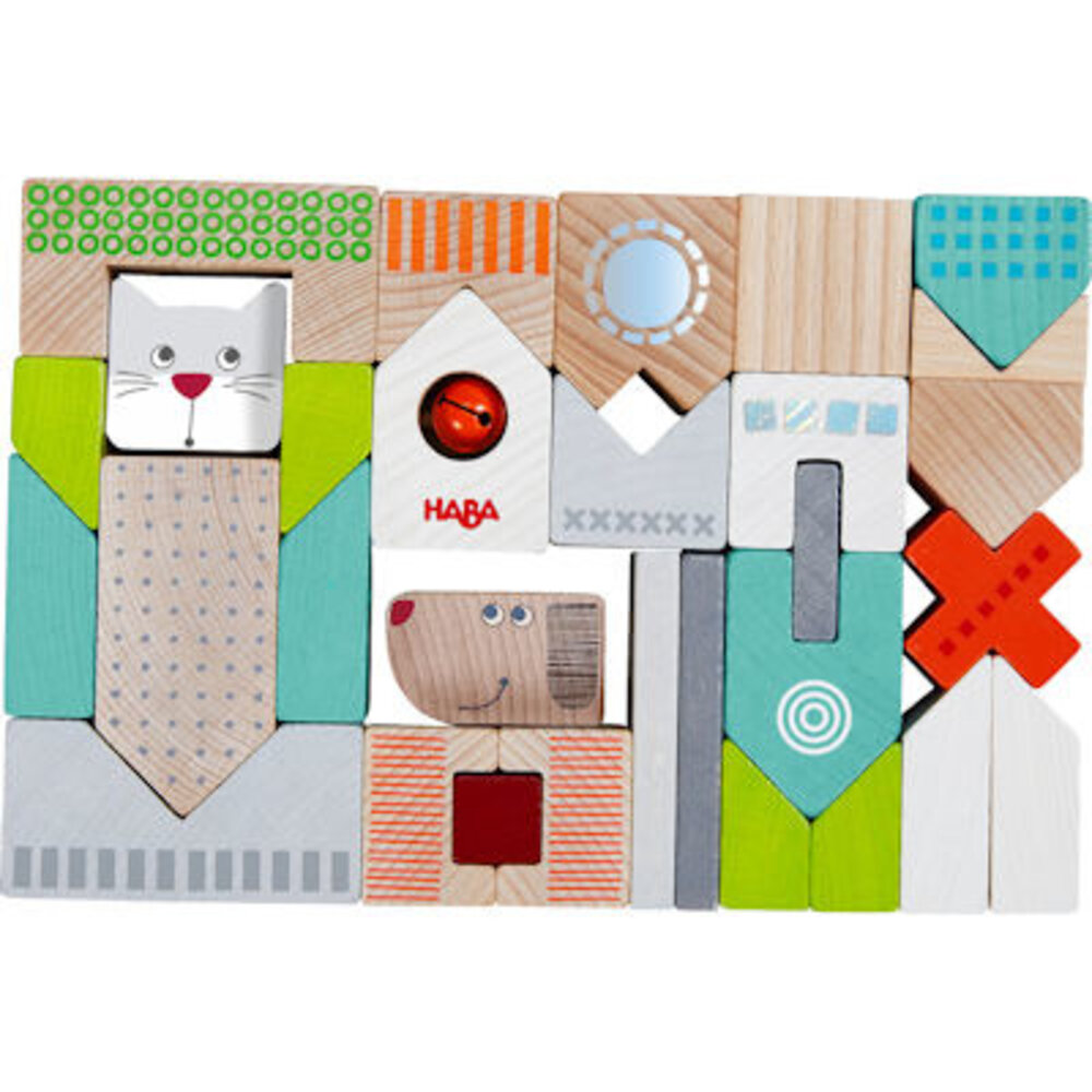 Haba Bouwstenen Hond en Kat - 31 delen Haba Bouwstenen Hond en Kat - 31 delen