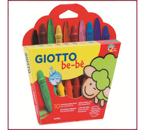 Giotto Giotto Bebe waskrijt 10 stuks Giotto Giotto Bebe waskrijt 10 stuks