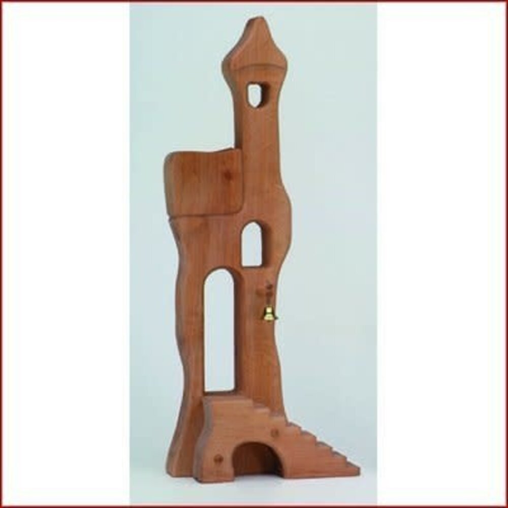 Ostheimer Houten kasteeltoren met trap Ostheimer Houten kasteeltoren met trap