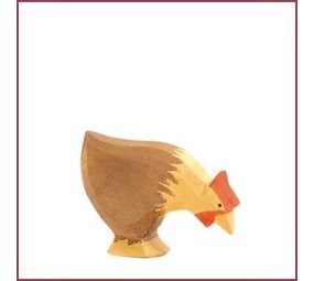 Ostheimer Bruine kip, pikkend Ostheimer Bruine kip, pikkend