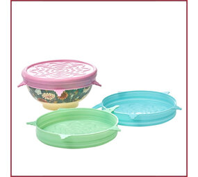 Rice Rice Silicone afdekkapje voor medium Melamine kom kleuren ass Rice Rice Silicone afdekkapje voor medium Melamine kom kleuren ass