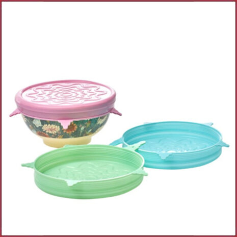 Rice Rice Silicone afdekkapje voor medium Melamine kom kleuren ass Rice Rice Silicone afdekkapje voor medium Melamine kom kleuren ass