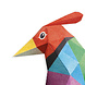 Djeco Vouwen 3D poster - paradijsvogel Djeco Vouwen 3D poster - paradijsvogel