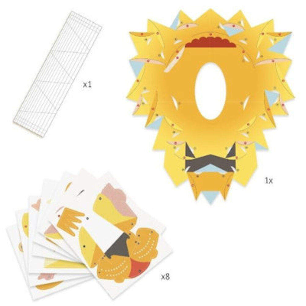 Djeco Vouwset 3D poster - de koning Djeco Vouwset 3D poster - de koning