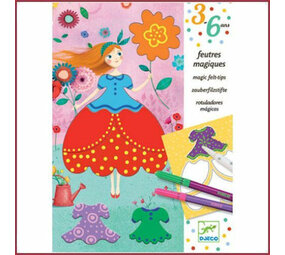 Djeco Kleurset met magische viltstiften Marie Djeco Kleurset met magische viltstiften Marie