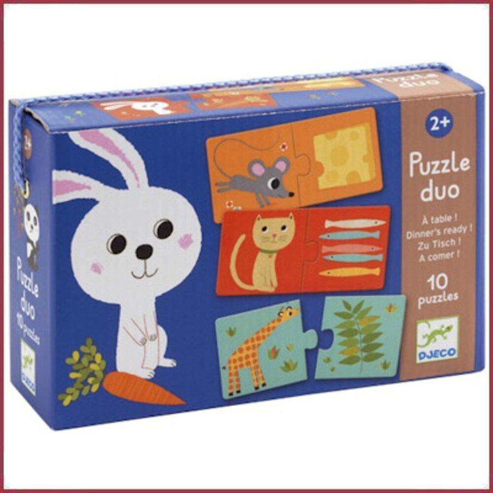 Djeco Duopuzzel Aan tafel! Djeco Duopuzzel Aan tafel!