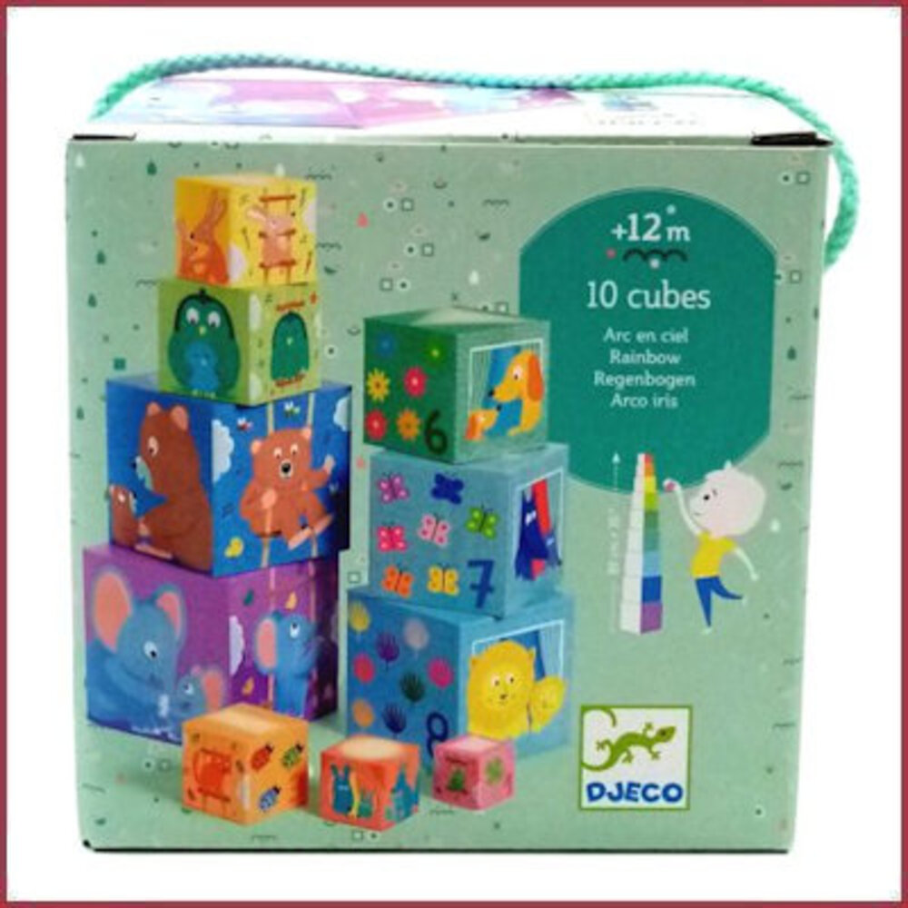Djeco Stapelblokken de Regenboog Djeco Stapelblokken de Regenboog