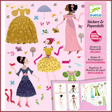 Djeco Stickerset aankleedpoppen jurken Djeco Stickerset aankleedpoppen jurken