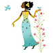 Djeco Stickerset aankleedpoppen jurken Djeco Stickerset aankleedpoppen jurken