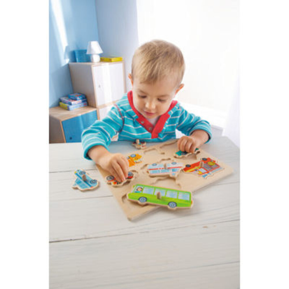 Haba Inlegpuzzel Voertuigen wereld