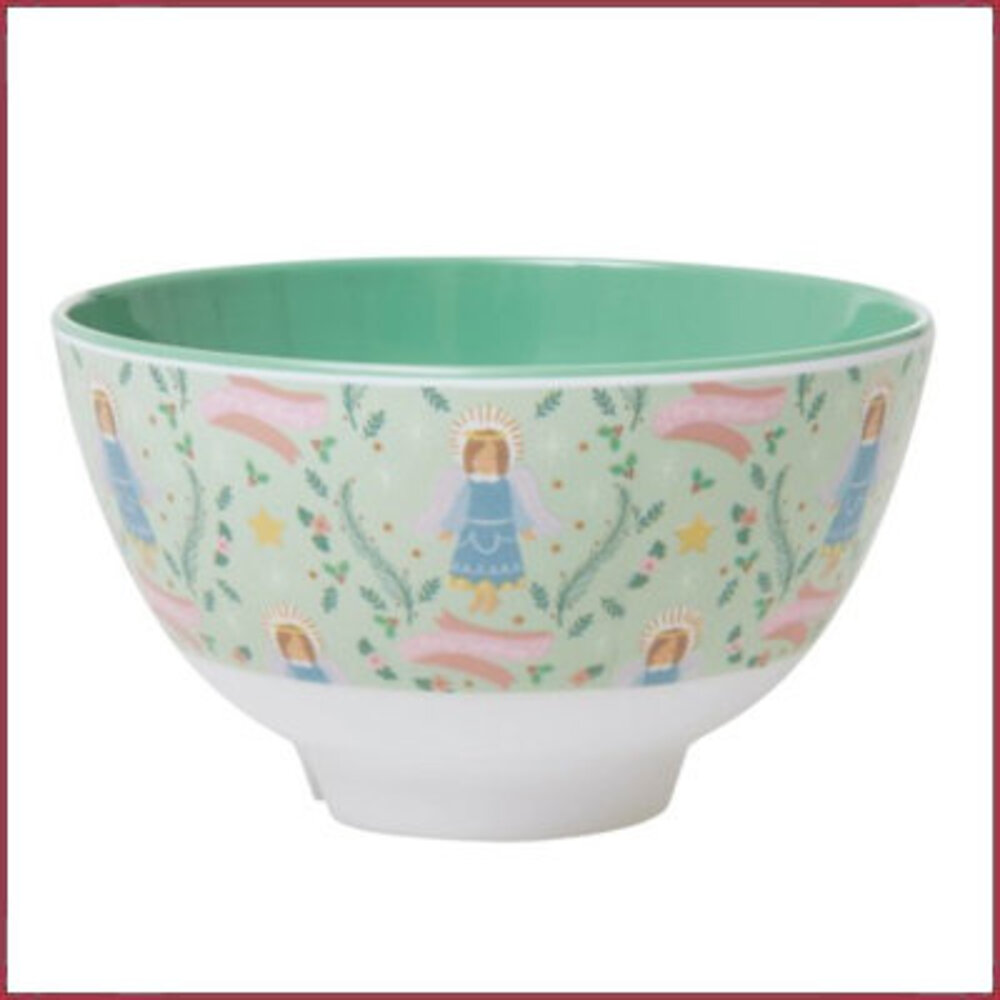 Rice Aanbieding Rice Kom Kerst Engel print Rice Aanbieding Rice Kom Kerst Engel print