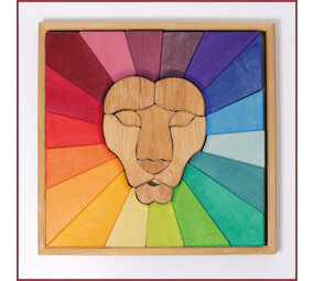 Grimm's Bouwpuzzel Regenboog Leeuw