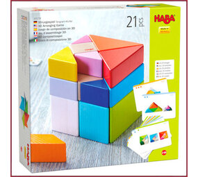 Haba 3D compositiespel Tangram Kubus Haba 3D compositiespel Tangram Kubus