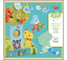 Djeco Knutselset 3D collage - tuinvrienden Djeco Knutselset 3D collage - tuinvrienden