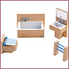 Haba Little Friends badkamer voor poppenhuis Haba Little Friends badkamer voor poppenhuis
