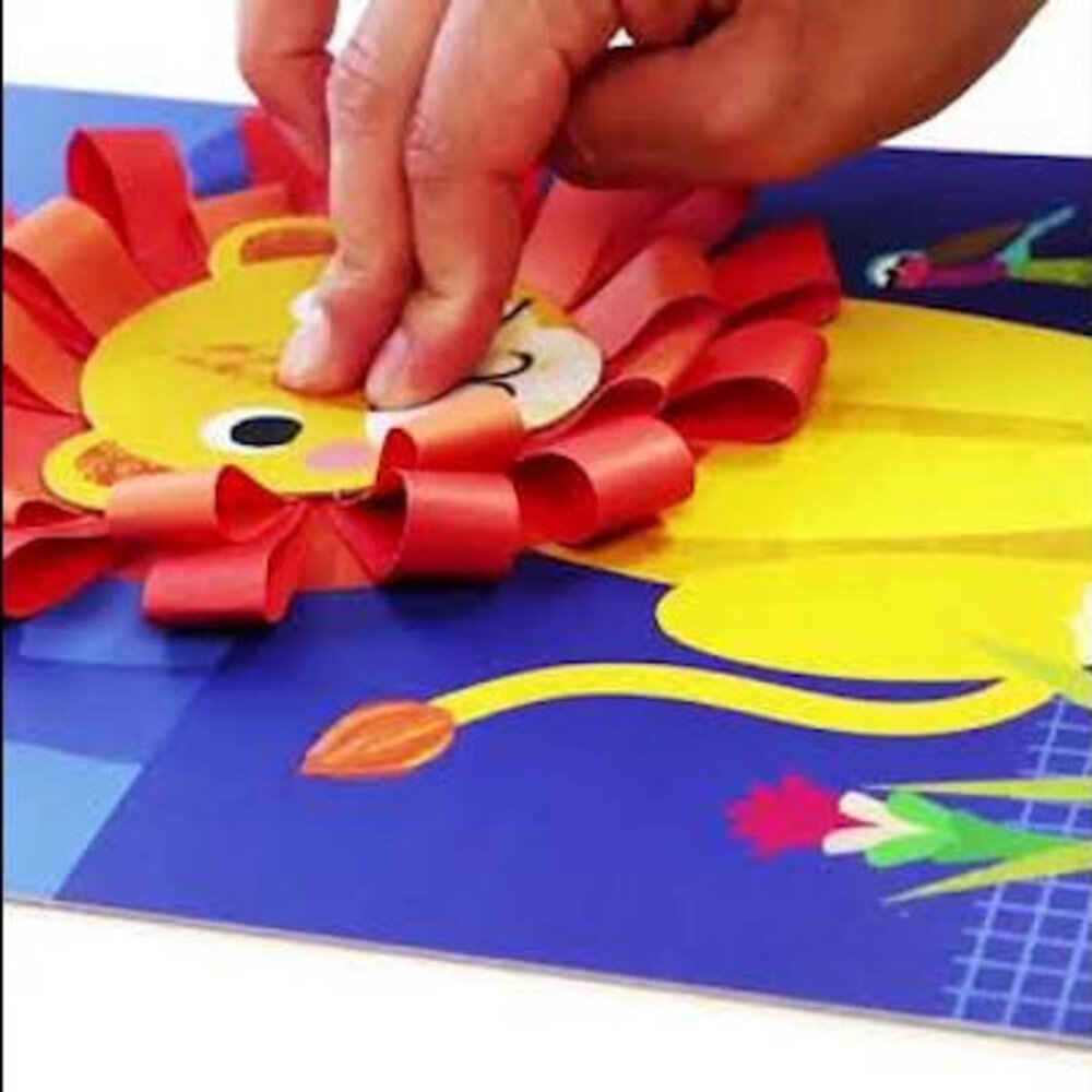 Djeco Knutselset collages met papierstroken Djeco Knutselset collages met papierstroken