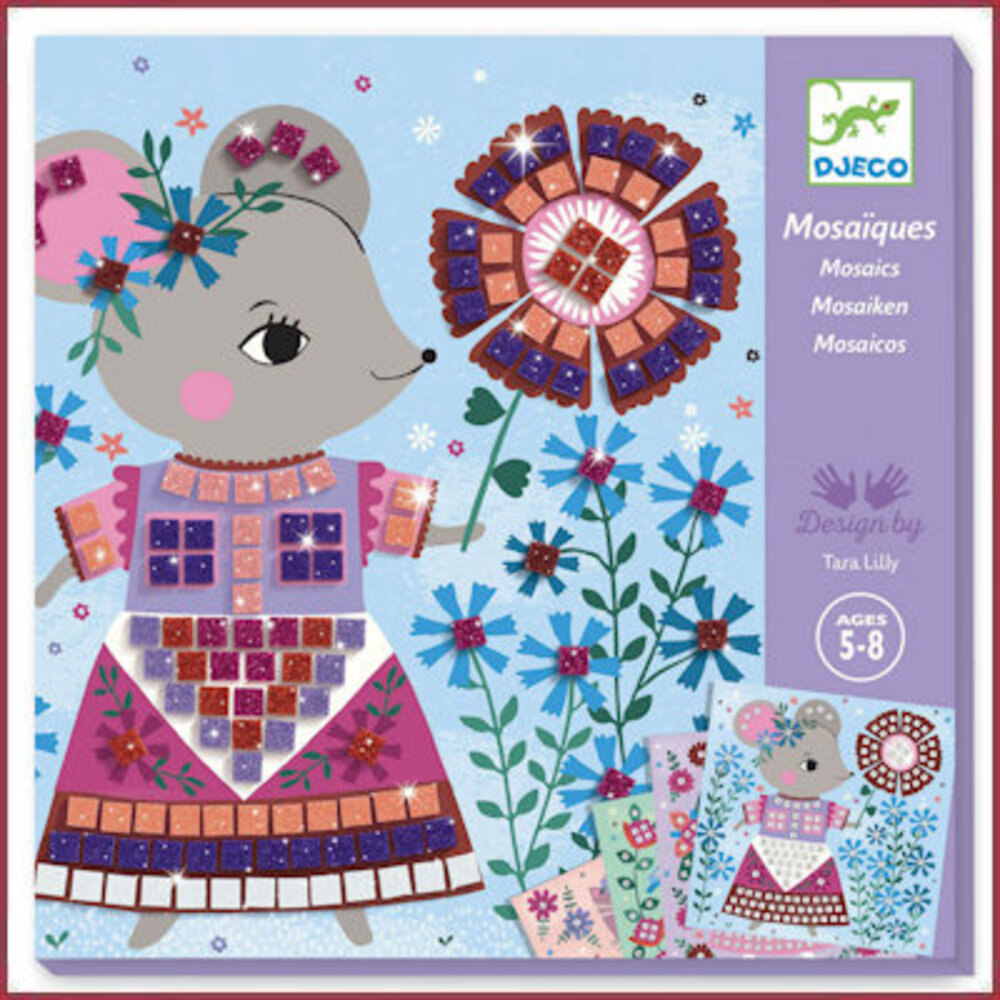 Djeco Knutselset mosaïek - lieve huisdieren