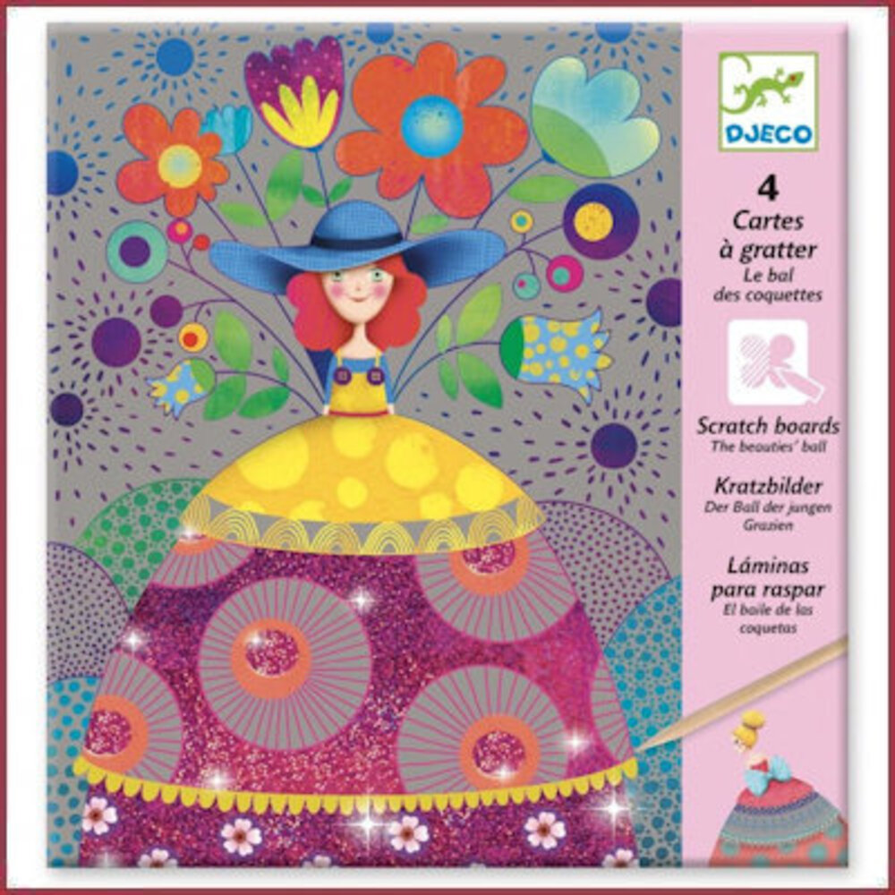 Djeco Scratchkaaren - het bal van de dames