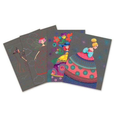 Djeco Scratchkaaren - het bal van de dames