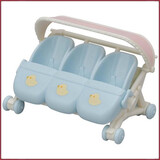 Sylvanian Families Wandelwagen drieling