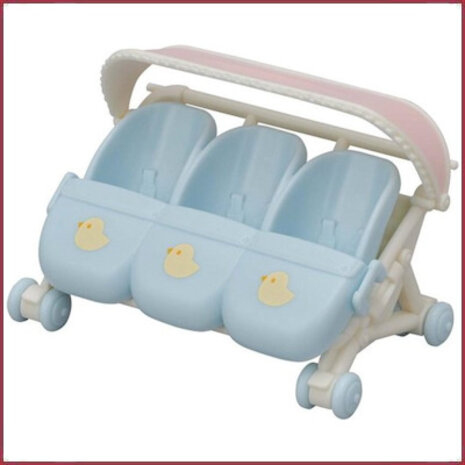 Sylvanian Families Wandelwagen drieling Sylvanian Families Wandelwagen drieling