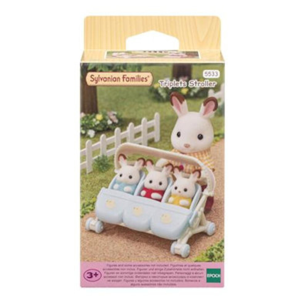 Sylvanian Families Wandelwagen drieling Sylvanian Families Wandelwagen drieling