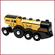 Brio Grote gouden actie locomotief Brio Grote gouden actie locomotief
