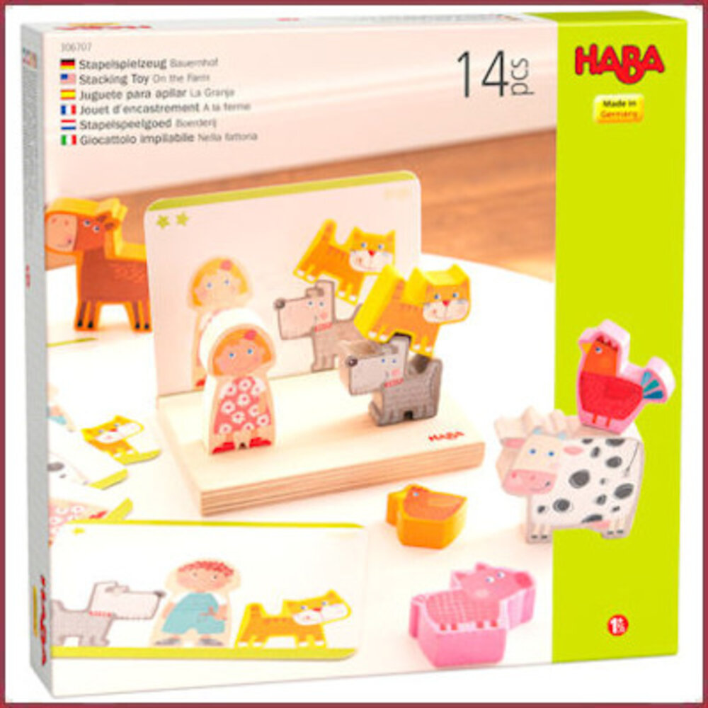 Haba Stapelspel Boerderij Haba Stapelspel Boerderij