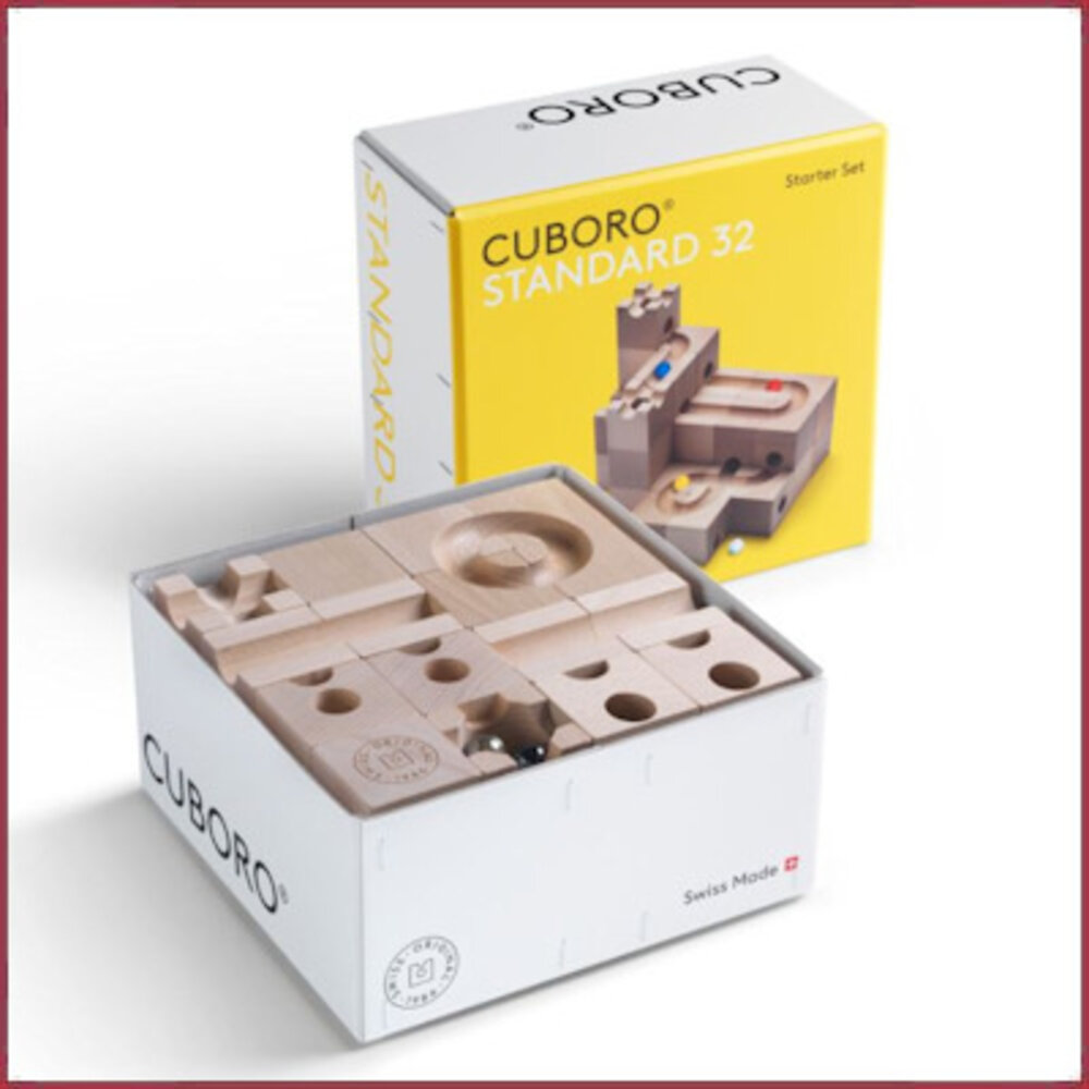 Cuboro Cuboro Standard, knikkerbaan zwitsers beukenhout, Cuboro Cuboro Standard, knikkerbaan zwitsers beukenhout,