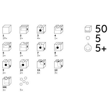 Cuboro Cuboro Standard, knikkerbaan zwitsers beukenhout, Cuboro Cuboro Standard, knikkerbaan zwitsers beukenhout,