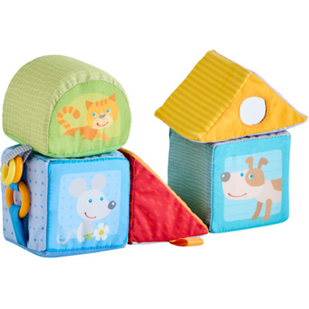 Haba Ontdekkersblokken Beestachtig geometrisch Haba Ontdekkersblokken Beestachtig geometrisch