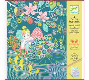 Djeco Kraskaarten - De vijver Djeco Kraskaarten - De vijver