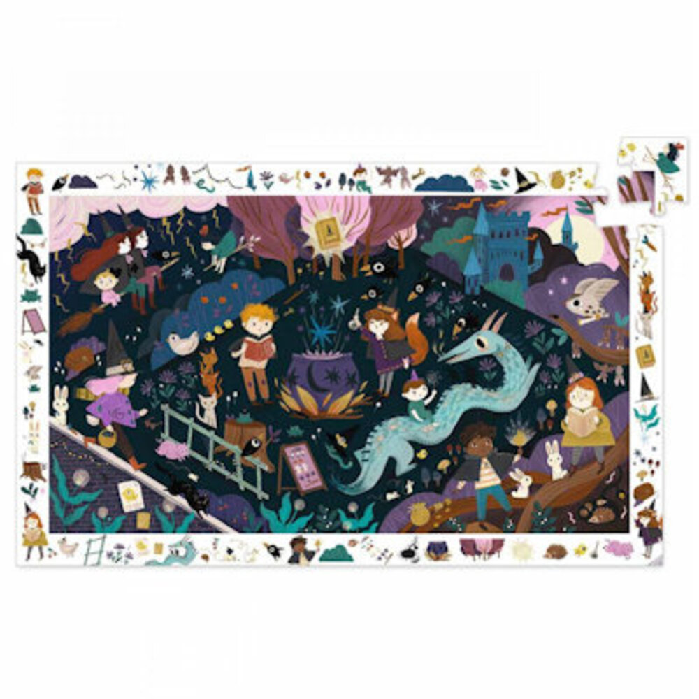 Djeco Observatie puzzel De tovenaarsleerling 54 st Djeco Observatie puzzel De tovenaarsleerling 54 st