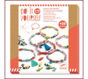 Djeco Knutseldoos Papieren kralen maken Pop