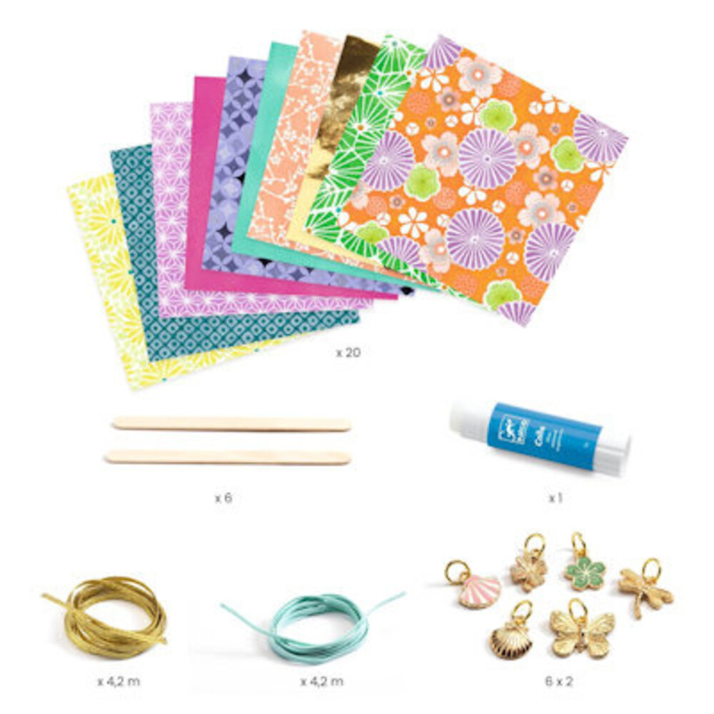 Djeco Knutseldoos Papieren kralen maken Chiques