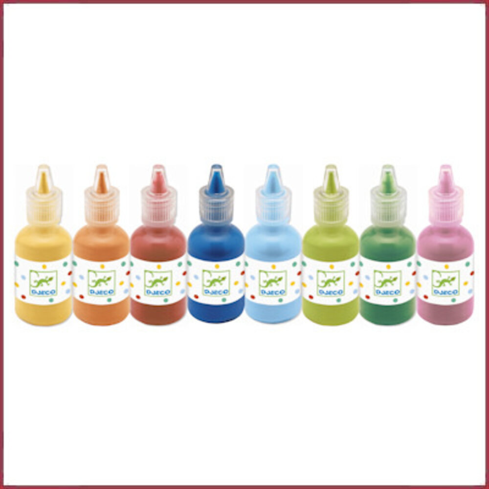 Djeco Verf voor de kleintjes - 8 flesjes Djeco Verf voor de kleintjes - 8 flesjes