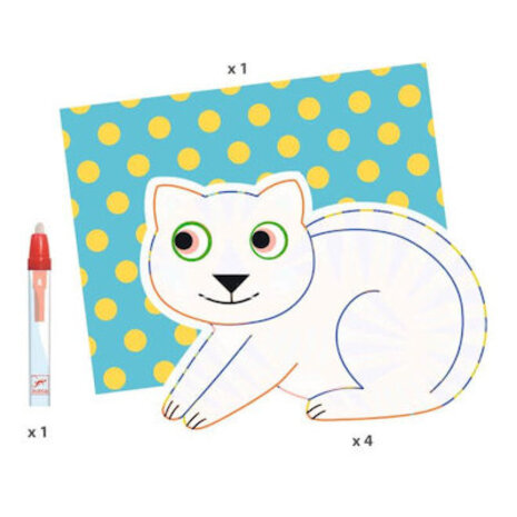 Djeco Magisch kleuren Animaloma