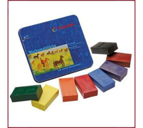Stockmar bijenwaskrijt 8 blokjes m. zwart Stockmar bijenwaskrijt 8 blokjes m. zwart