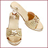 Slipper hak Ellina goud metallic Slipper hak Ellina goud metallic