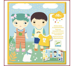 Djeco Knutselset creatief met stickers - Kleding